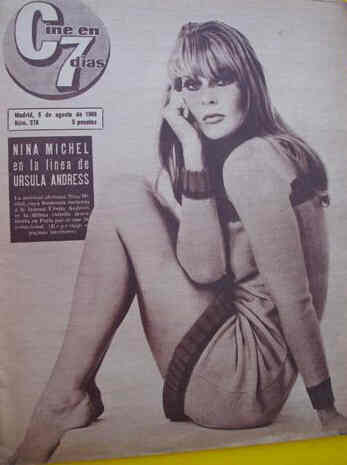 CINE EN 7 DIAS magazine side cover Issue 278 6 August 1966