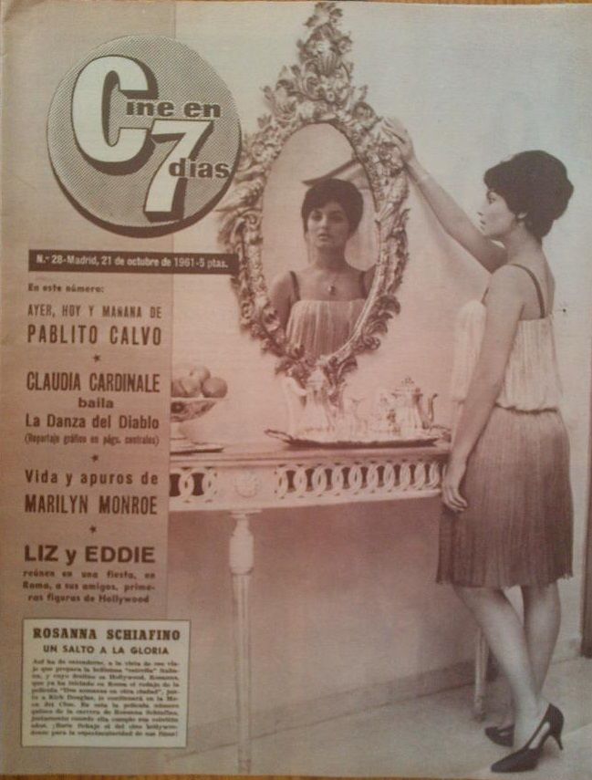 CINE EN 7 DIAS magazine side cover Issue 28 21 October 1961