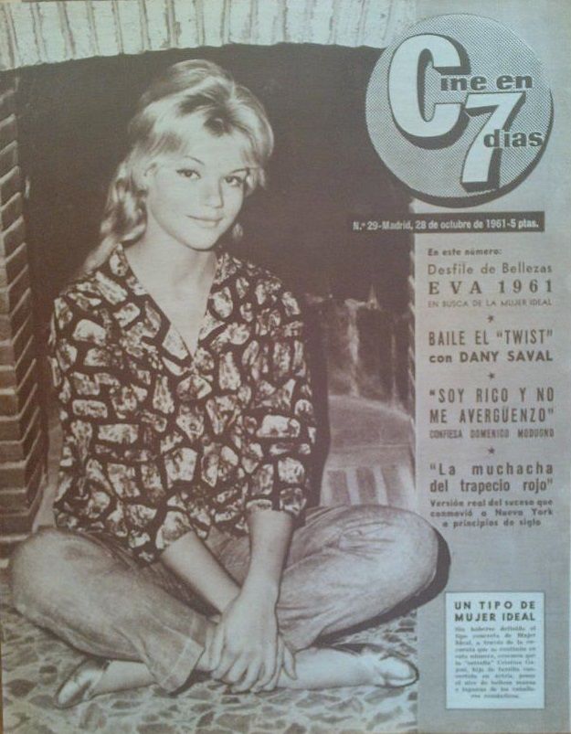 CINE EN 7 DIAS magazine side cover Issue 29 28 October 1961