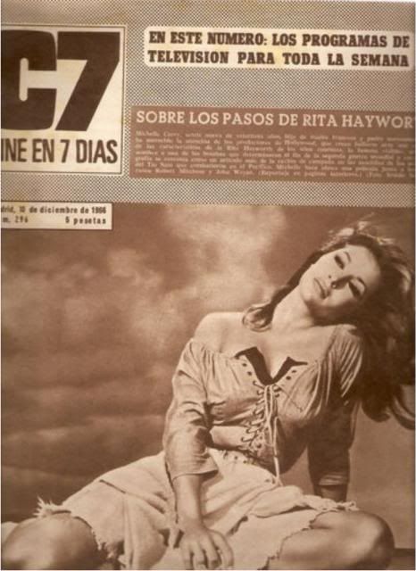 CINE EN 7 DIAS magazine side cover Issue 296 10 December 1966