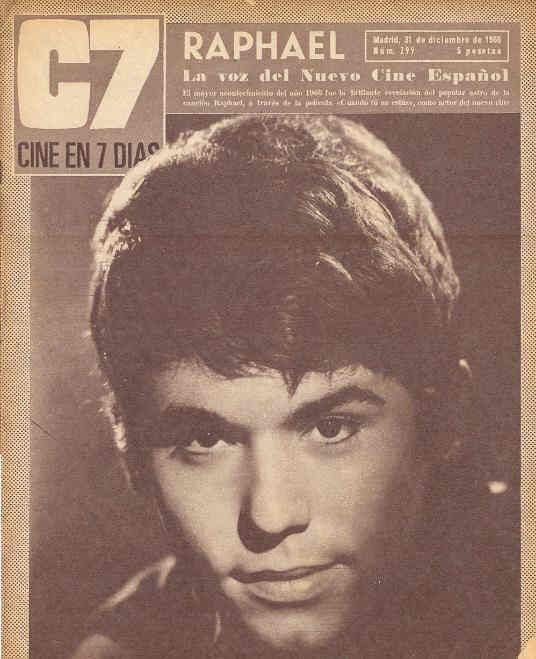 CINE EN 7 DIAS magazine side cover Issue 299 31 December 1966