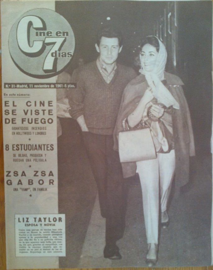 CINE EN 7 DIAS magazine side cover Issue 31 11 November 1961