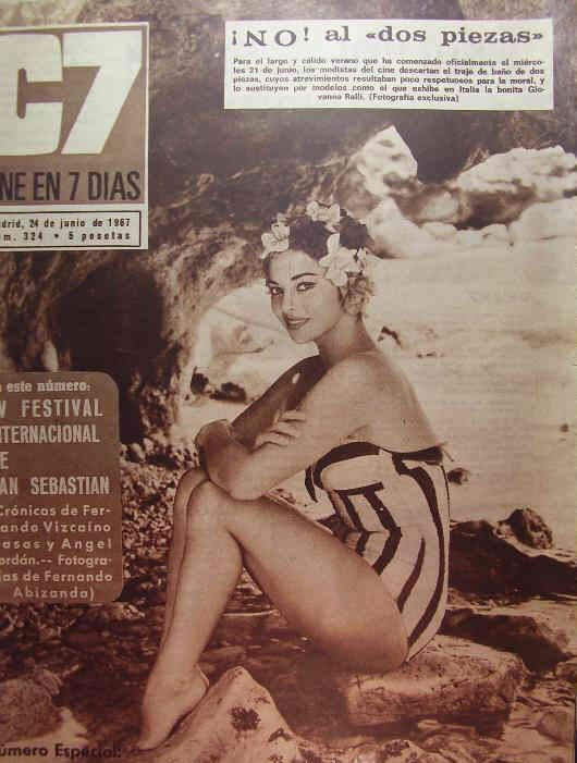 CINE EN 7 DIAS magazine side cover Issue 324 24 June 1967