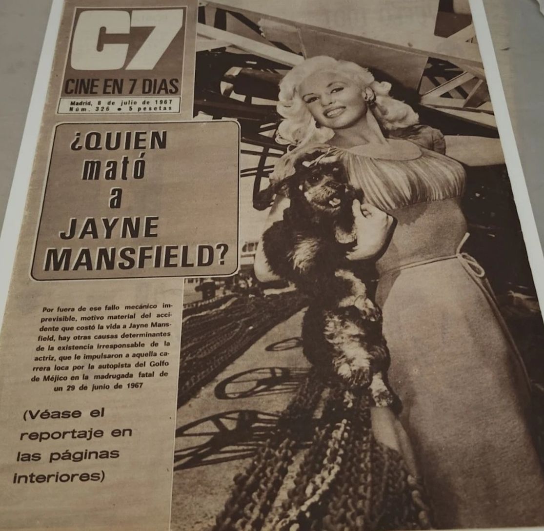 CINE EN 7 DIAS magazine side cover Issue 326 8 July 1967