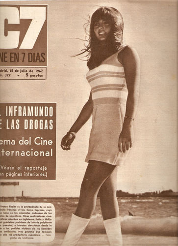 CINE EN 7 DIAS magazine side cover Issue 327 15 July 1967