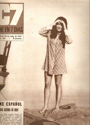 CINE EN 7 DIAS magazine side cover Issue 329 29 July 1967