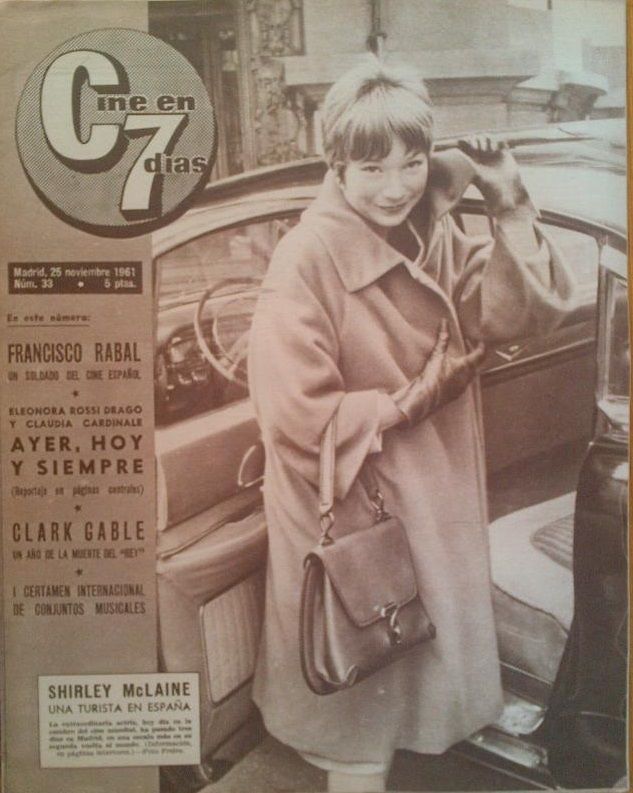 CINE EN 7 DIAS magazine side cover Issue 33 25 November 1961