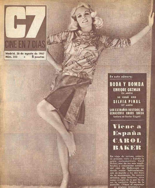 CINE EN 7 DIAS magazine side cover Issue 333 26 August 1967