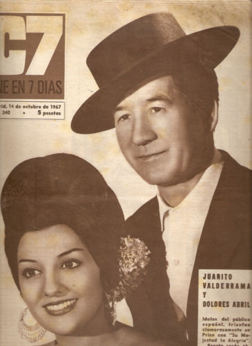 CINE EN 7 DIAS magazine side cover Issue 340 14 October 1967