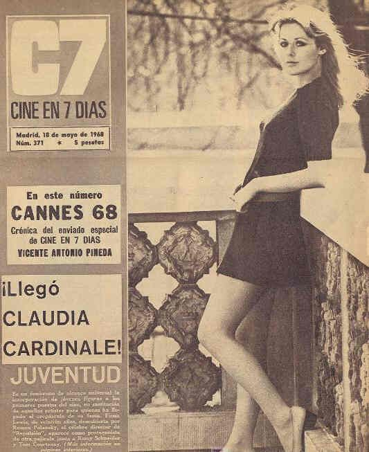 CINE EN 7 DIAS magazine side cover Issue 371 18 May 1968