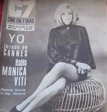 CINE EN 7 DIAS magazine side cover Issue 374 8 June 1968