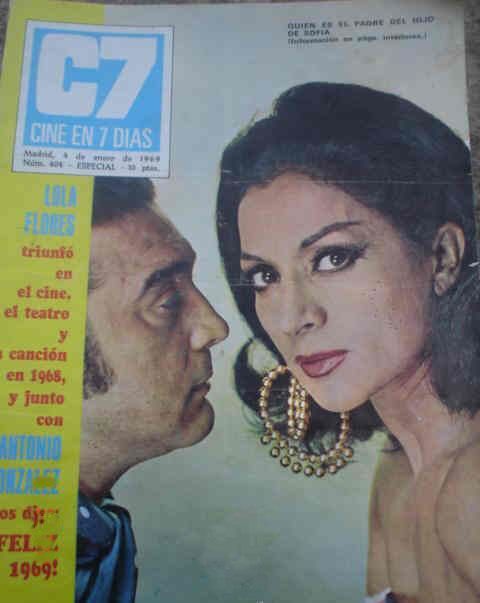 CINE EN 7 DIAS magazine side cover Issue 404 4 January 1969