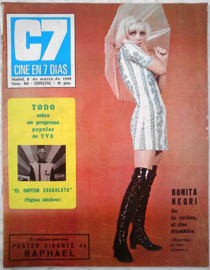 CINE EN 7 DIAS magazine side cover Issue 413 8 March 1969