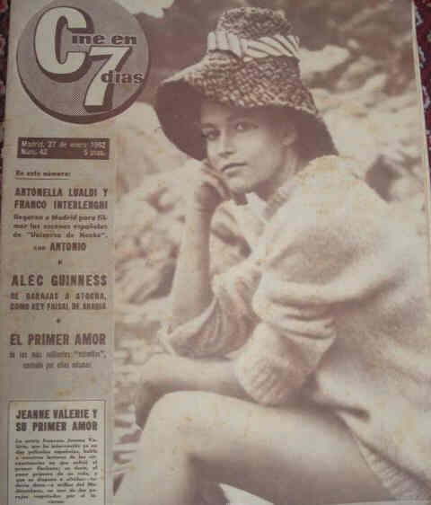 CINE EN 7 DIAS magazine side cover Issue 42 27 January 1962