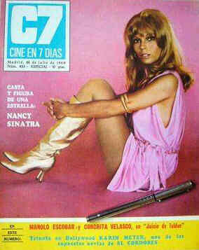 CINE EN 7 DIAS magazine side cover Issue 433 26 July 1969