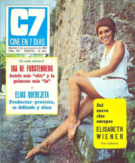 CINE EN 7 DIAS magazine side cover Issue 447 1 November 1969