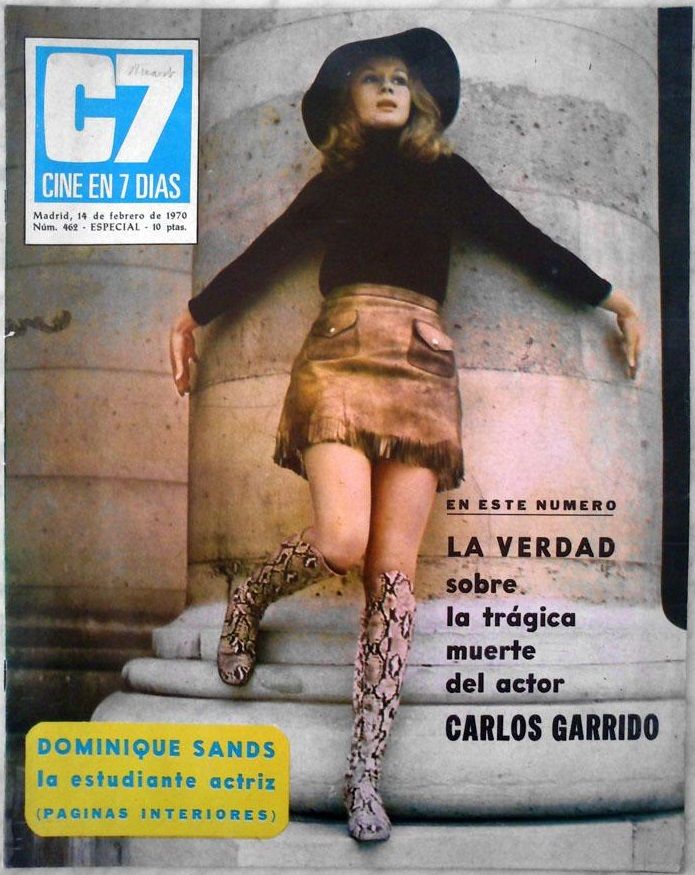 CINE EN 7 DIAS magazine side cover Issue 462 14 February 1970