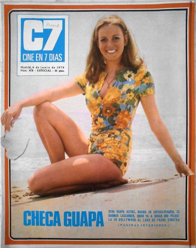 CINE EN 7 DIAS magazine side cover Issue 478 6 June 1970