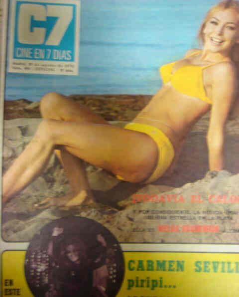 CINE EN 7 DIAS magazine side cover Issue 490 29 August 1970