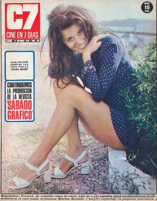CINE EN 7 DIAS magazine side cover Issue 499 31 October 1970