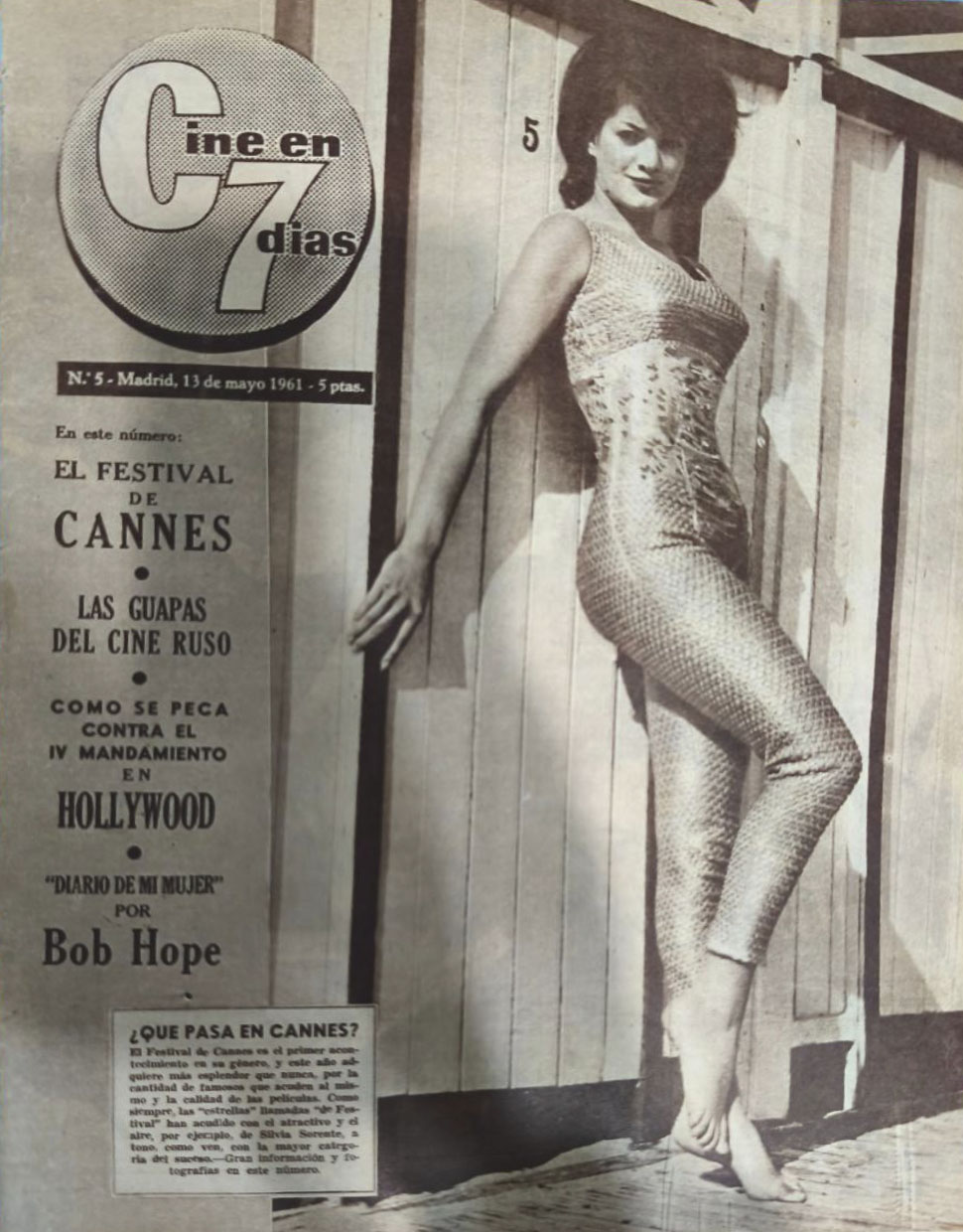 CINE EN 7 DIAS magazine side cover Issue 5 13 May 1961