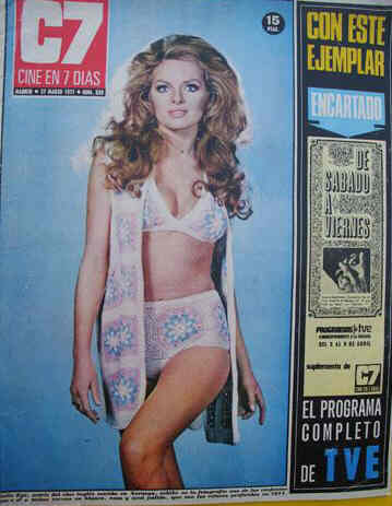CINE EN 7 DIAS magazine side cover Issue 520 27 March 1971