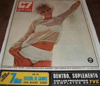 CINE EN 7 DIAS magazine side cover Issue 523 17 April 1971