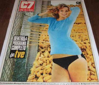 CINE EN 7 DIAS magazine side cover Issue 547 2 October 1971