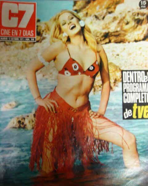 CINE EN 7 DIAS magazine side cover Issue 548 9 October 1971