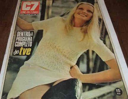 CINE EN 7 DIAS magazine side cover Issue 550 23 October 1971