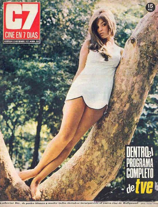 CINE EN 7 DIAS magazine side cover Issue 553 13 November 1971