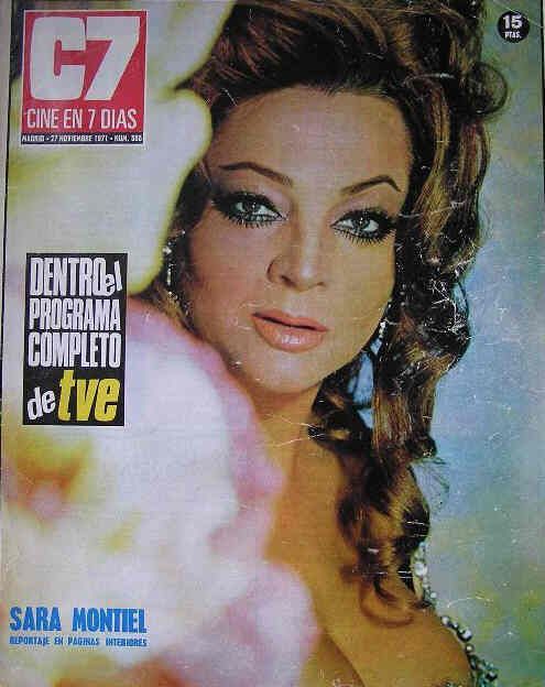 CINE EN 7 DIAS magazine side cover Issue 555 27 November 1971
