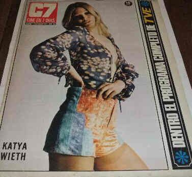 CINE EN 7 DIAS magazine side cover Issue 558 18 December 1971