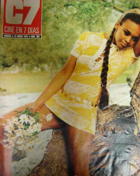 CINE EN 7 DIAS magazine side cover Issue 562 15 January 1972