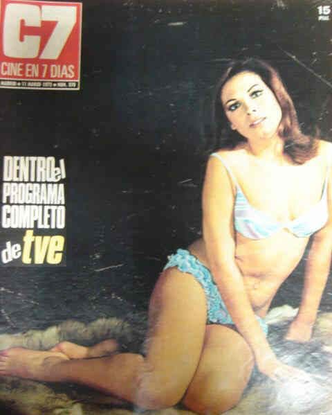 CINE EN 7 DIAS magazine side cover Issue 570 11 March 1972