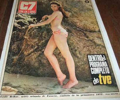 CINE EN 7 DIAS magazine side cover Issue 574 8 April 1972