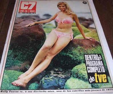 CINE EN 7 DIAS magazine side cover Issue 582 3 June 1972