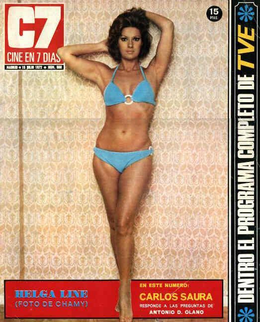 CINE EN 7 DIAS magazine side cover Issue 588 15 July 1972