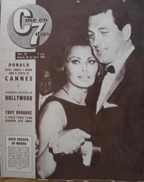 CINE EN 7 DIAS magazine side cover Issue 59 26 May 1962