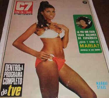 CINE EN 7 DIAS magazine side cover Issue 592 12 August 1972