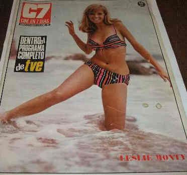CINE EN 7 DIAS magazine side cover Issue 593 19 August 1972