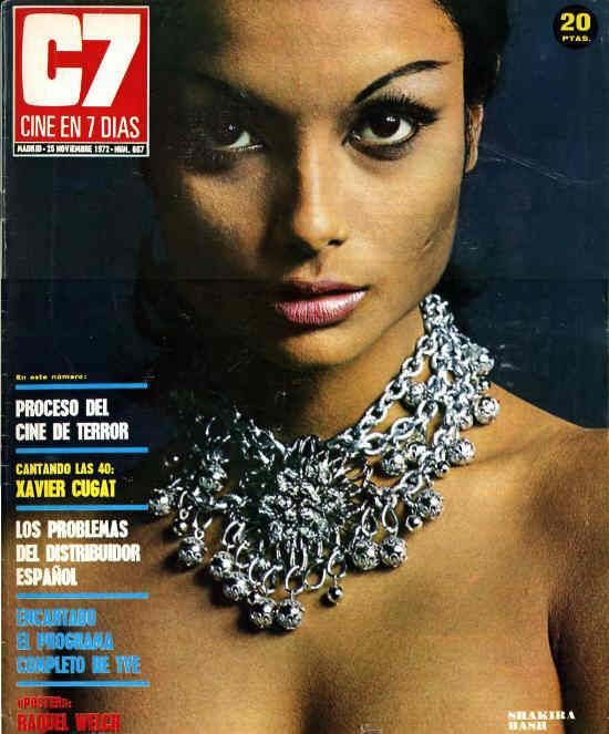 CINE EN 7 DIAS magazine side cover Issue 607 25 November 1972