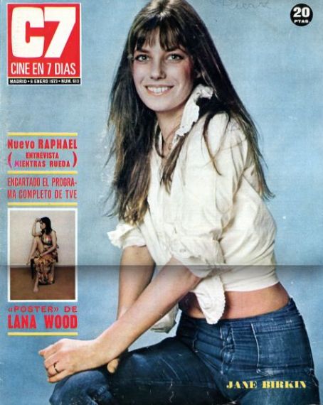 CINE EN 7 DIAS magazine side cover Issue 613 6 January 1973