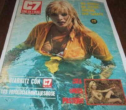 CINE EN 7 DIAS magazine side cover Issue 625 31 March 1973