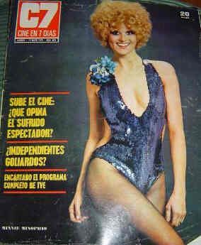 CINE EN 7 DIAS magazine side cover Issue 632 19 May 1973