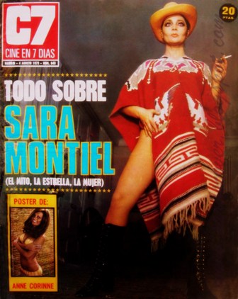 CINE EN 7 DIAS magazine side cover Issue 643 4 August 1973