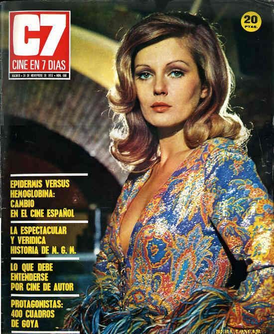 CINE EN 7 DIAS magazine side cover Issue 659 24 November 1973