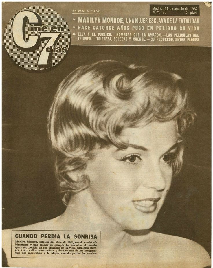 CINE EN 7 DIAS magazine side cover Issue 70 11 August 1962