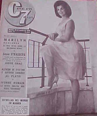 CINE EN 7 DIAS magazine side cover Issue 71 18 August 1962