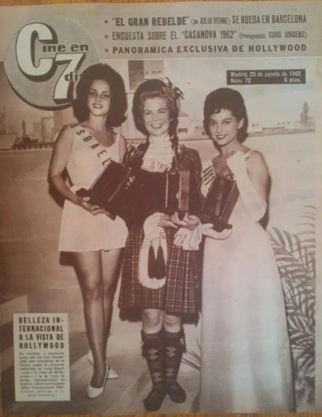 CINE EN 7 DIAS magazine side cover Issue 72 25 August 1962